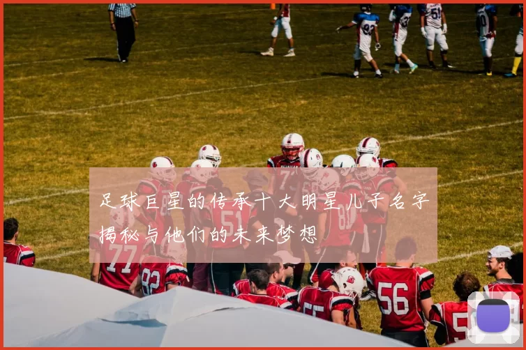足球巨星的传承十大明星儿子名字揭秘与他们的未来梦想